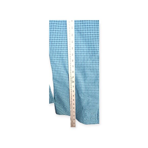 Calvin Klein "Infinite Cool" Non-Iron Shirt - Men's Medium, Blue Gingham/Checker - Picture 4 of 9